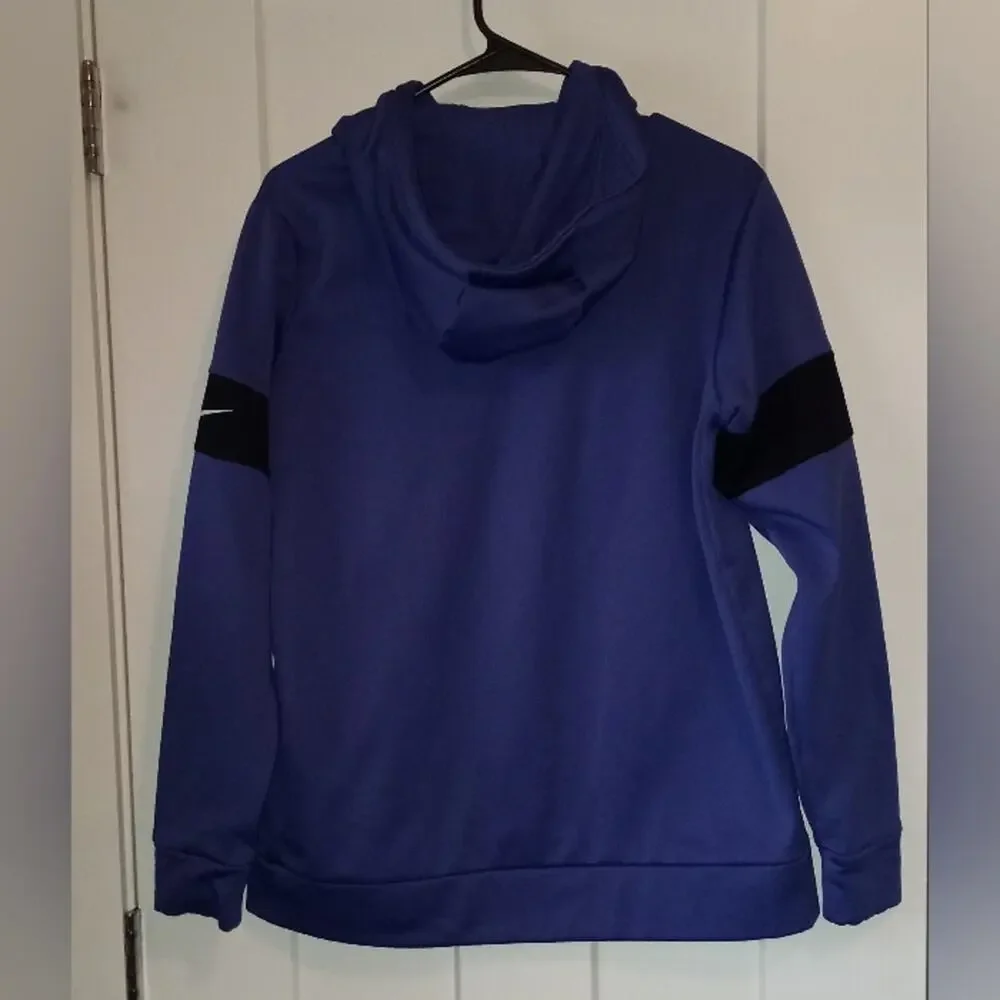 Nike Just Do It DriFit Woman's Large Hoodie Purple/Black